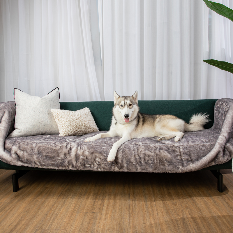 Load image into Gallery viewer, PupProtector™ Luxe Waterproof Bed Runner - Ultra Soft Chinchilla
