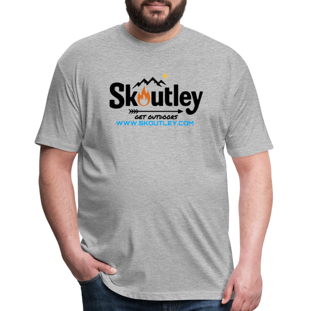 Fitted Cotton/Poly T-Shirt by Next Level - heather gray