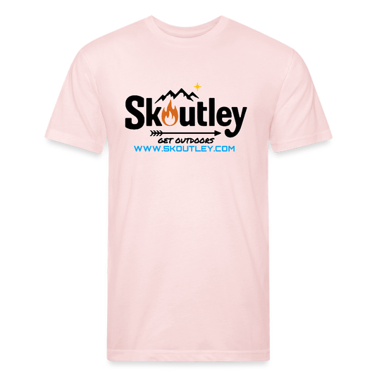 Fitted Cotton/Poly T-Shirt by Next Level - blush pink 