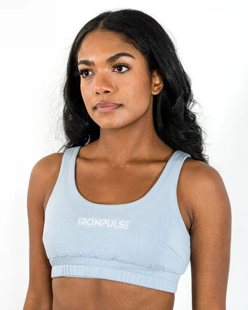 Load image into Gallery viewer, Iron Pulse Signature Comfy Bra (Blue) *FINAL SALE*
