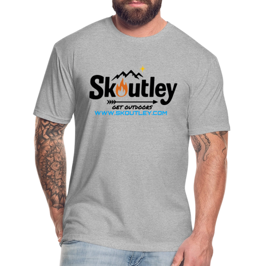 Fitted Cotton/Poly T-Shirt by Next Level - heather gray