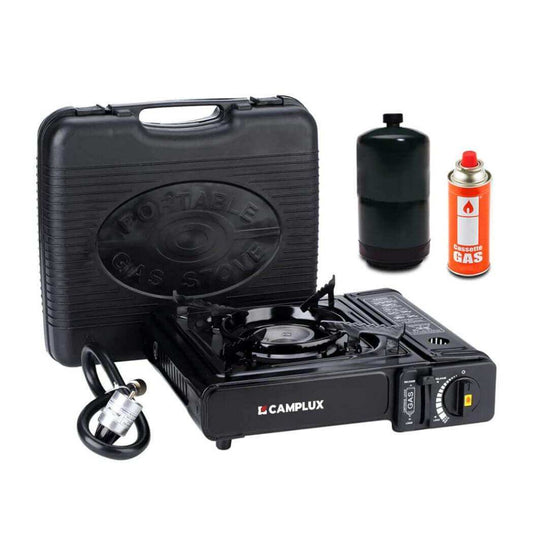 Camplux Dual Fuel Propane & Butane Stove with Carrying Case, Portable Camping Stoves with CSA Certification - Skoutley Outdoors LLC