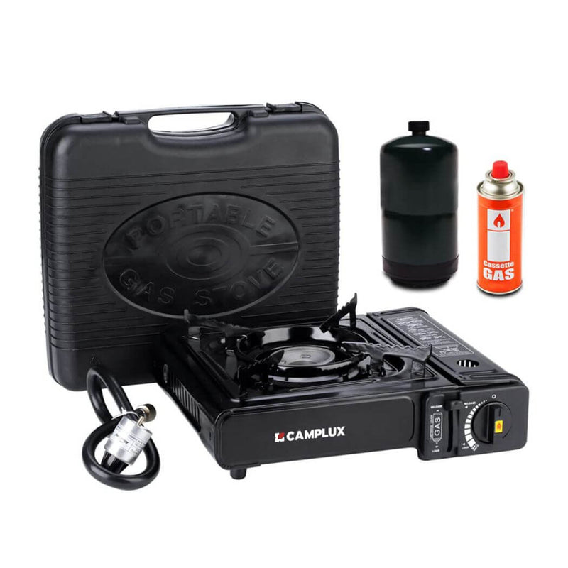 Load image into Gallery viewer, Camplux Dual Fuel Propane &amp; Butane Stove with Carrying Case, Portable Camping Stoves with CSA Certification
