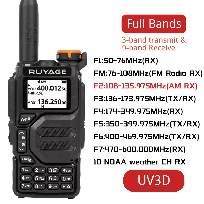 Load image into Gallery viewer, Ruyage Radio Analog Signal 5W Walkie-Talkie(UV3D)
