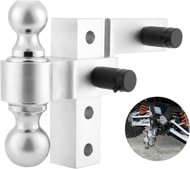 Load image into Gallery viewer, UTV Adjustable Trailer Hitch Ball Mount
