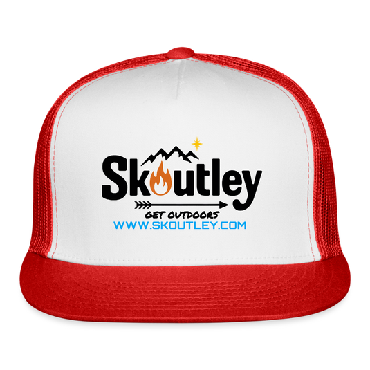 Trucker Hat - white/red