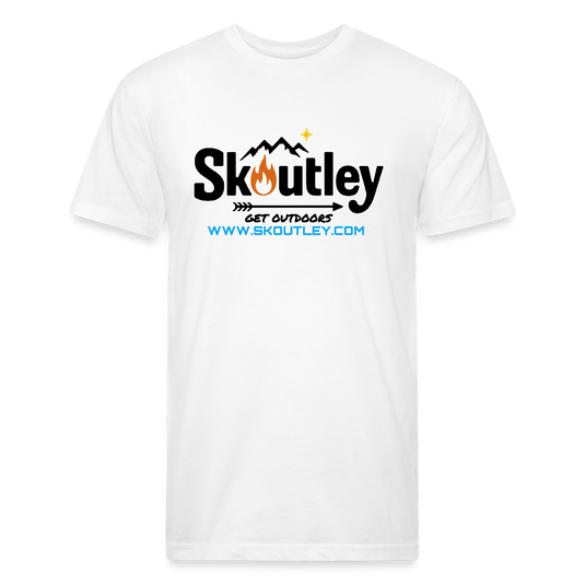 Fitted Cotton/Poly T-Shirt by Next Level - white