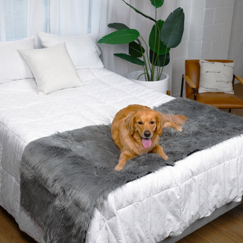 Load image into Gallery viewer, PupProtector™ Waterproof Bed Runner - Charcoal Grey
