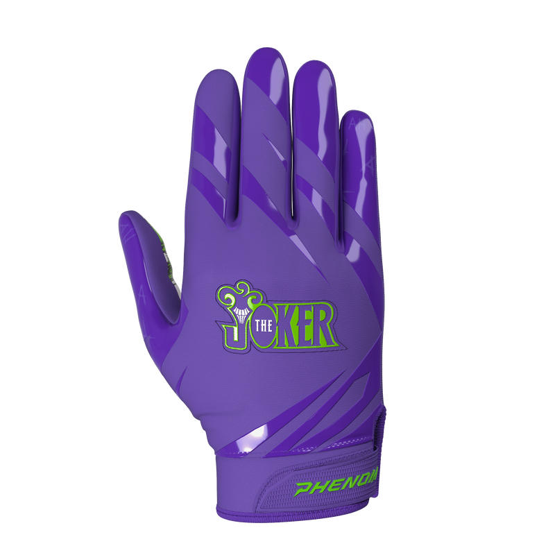 Load image into Gallery viewer, Classic 'The Joker' Football Gloves - VPS5 by Phenom Elite
