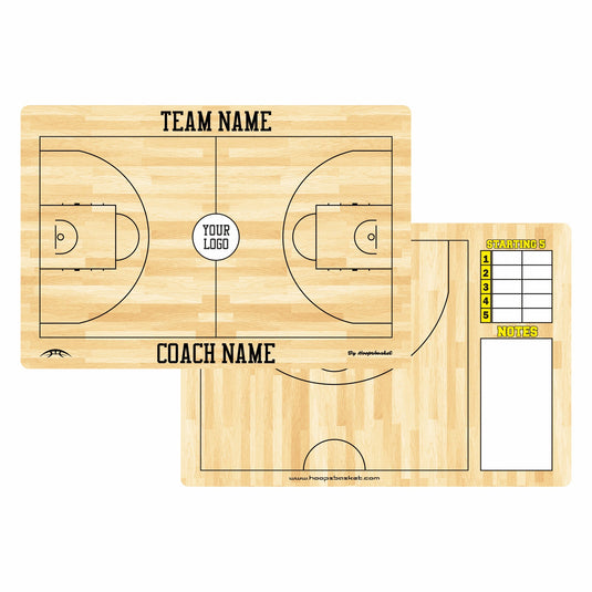 Custom FIBA Basketball Coaching Board 15.7 x 10.6 in (Classic)