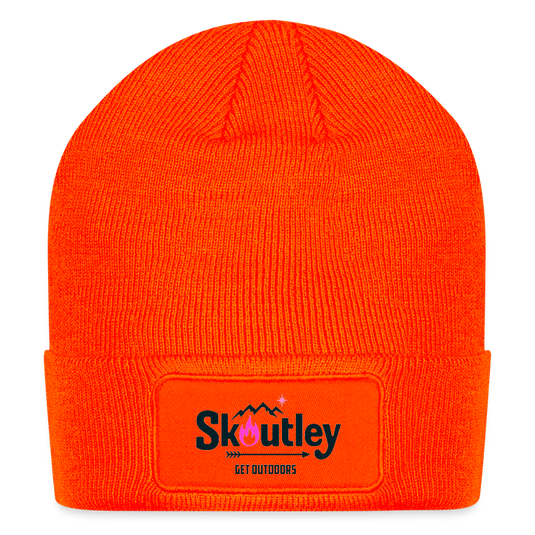 Patch Beanie - neon orange
