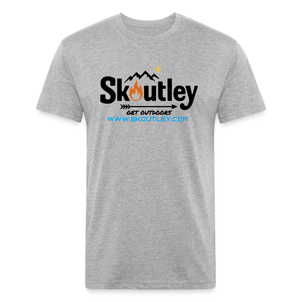 Fitted Cotton/Poly T-Shirt by Next Level - heather gray