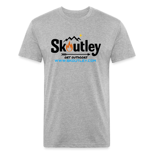 Fitted Cotton/Poly T-Shirt by Next Level - heather gray