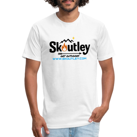 Fitted Cotton/Poly T-Shirt by Next Level - white