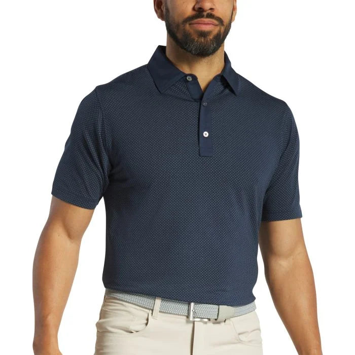 Load image into Gallery viewer, FootJoy Jacquard Dot Lisle Golf Polo
