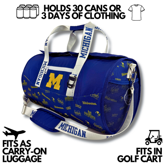 University of Michigan Duffel Cooler