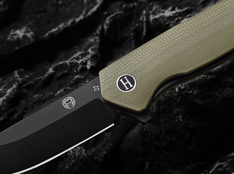 Load image into Gallery viewer, The Pathfinder Folding Pocket Knife Giftset for Men and Women (Green and Silver)
