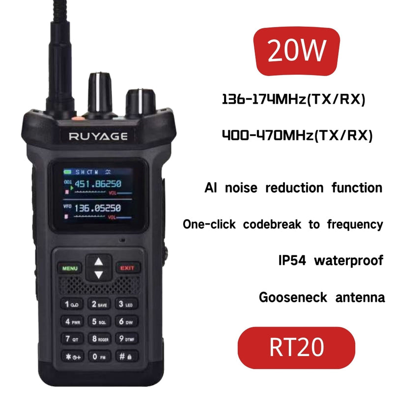 Load image into Gallery viewer, Ruyage Radio Analog Signal 20W Walkie-Talkie(RT20)
