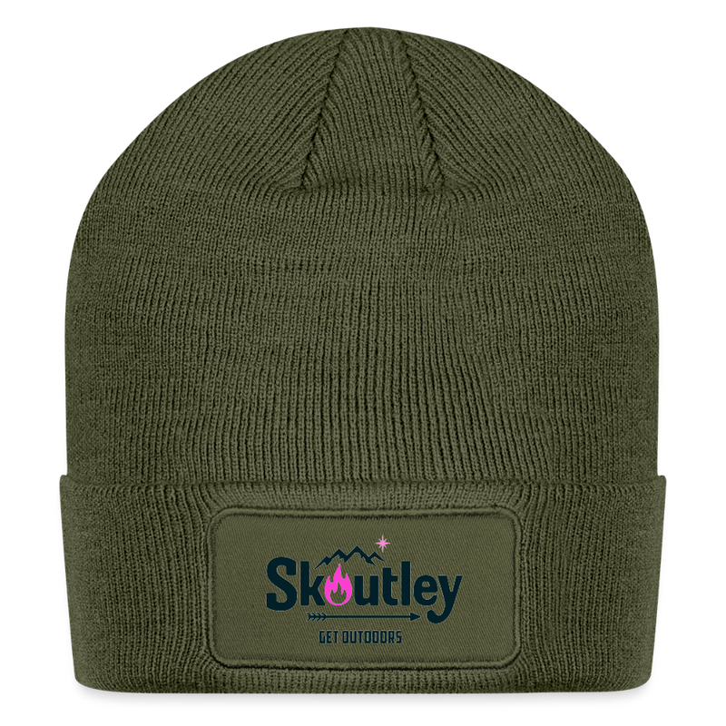 Load image into Gallery viewer, Patch Beanie - olive
