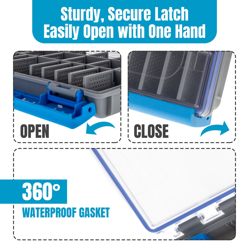 Load image into Gallery viewer, Reaction Tackle Ultra Elite Tackle Tray- Water Resistant with Single Clip Design - New

