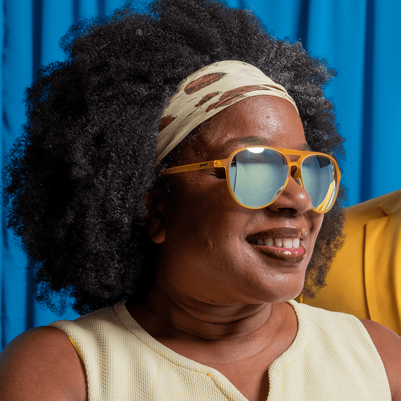 Load image into Gallery viewer, &quot;Cheesy Flight Attendant&quot; MACH G Polarized Sunglasses
