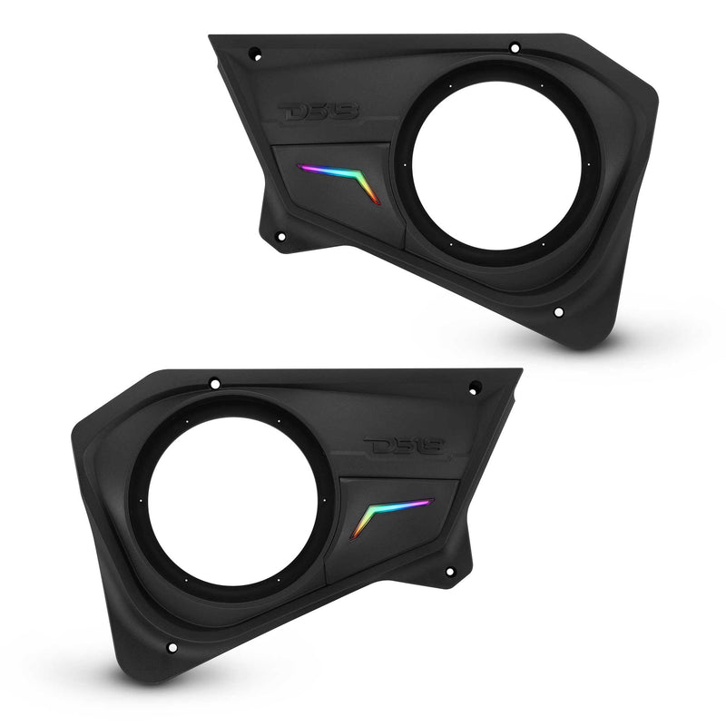 Load image into Gallery viewer, Polaris RZR Rear Door Panels for 8" Speakers with Digital LED Lighting
