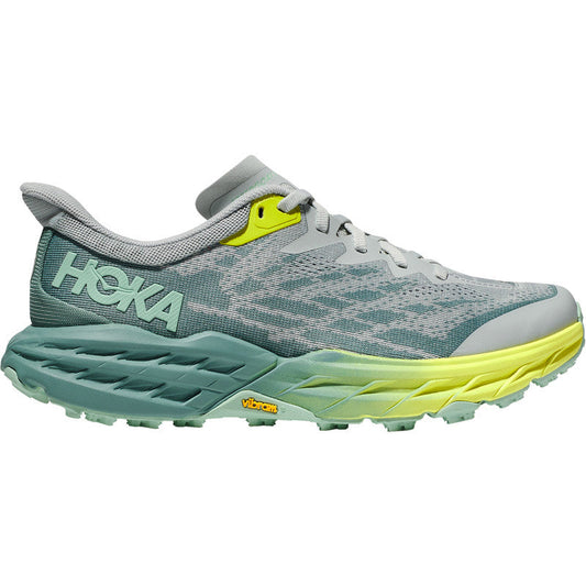 Women's Hoka Speedgoat 5, Mercury/Trellis, 10 D Wide - Skoutley Outdoors LLC