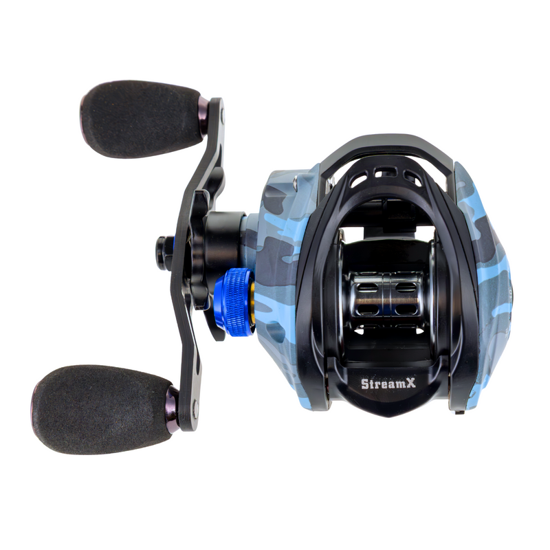Load image into Gallery viewer, Reaction Tackle Baitcasting Fishing Reel- StreamX Edition- 7.5:1 Gear Ratio
