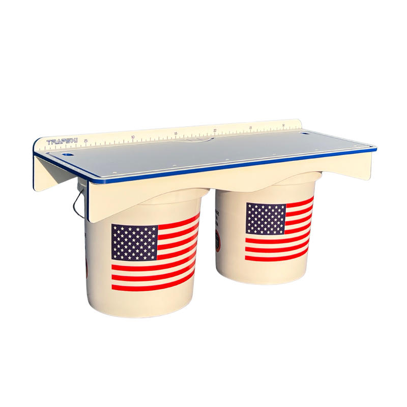 Load image into Gallery viewer, Premium Rod Mount 18" or 33" Raised Fillet Table – 3-in-1 Bait &amp; Fish Station | Fits Rod Holders, Buckets &amp; Flat Surfaces | Marine-Grade HDPE | Ruler, Juice Groove, Knife &amp; Tool Slots
