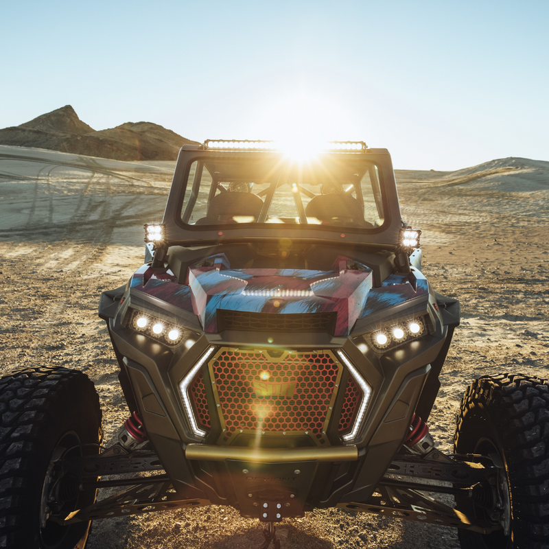 Load image into Gallery viewer, Heretic Studio Polaris 1000/XP Turbo/Turbo S Headlights
