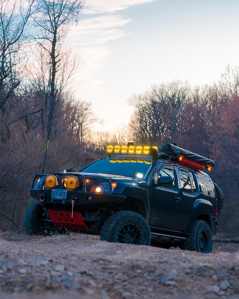 Load image into Gallery viewer, XP-ULTRA Series 5 Inch 174W LED Side Shooter Pod Lights with White DRL&amp;Amber Turn Signal Light
