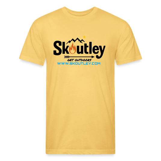 Fitted Cotton/Poly T-Shirt by Next Level - pastel yellow