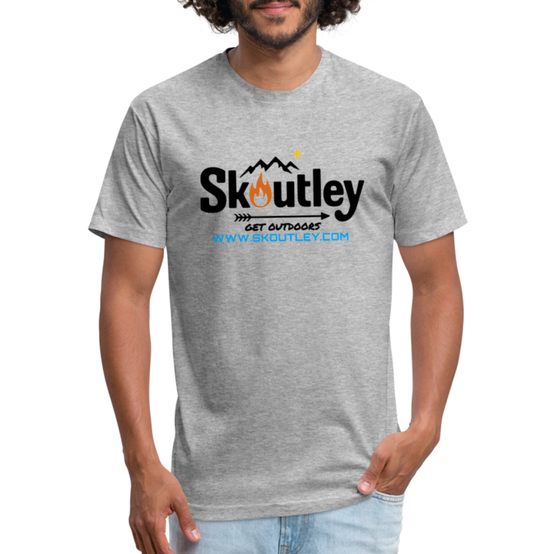 Load image into Gallery viewer, Fitted Cotton/Poly T-Shirt by Next Level - heather gray
