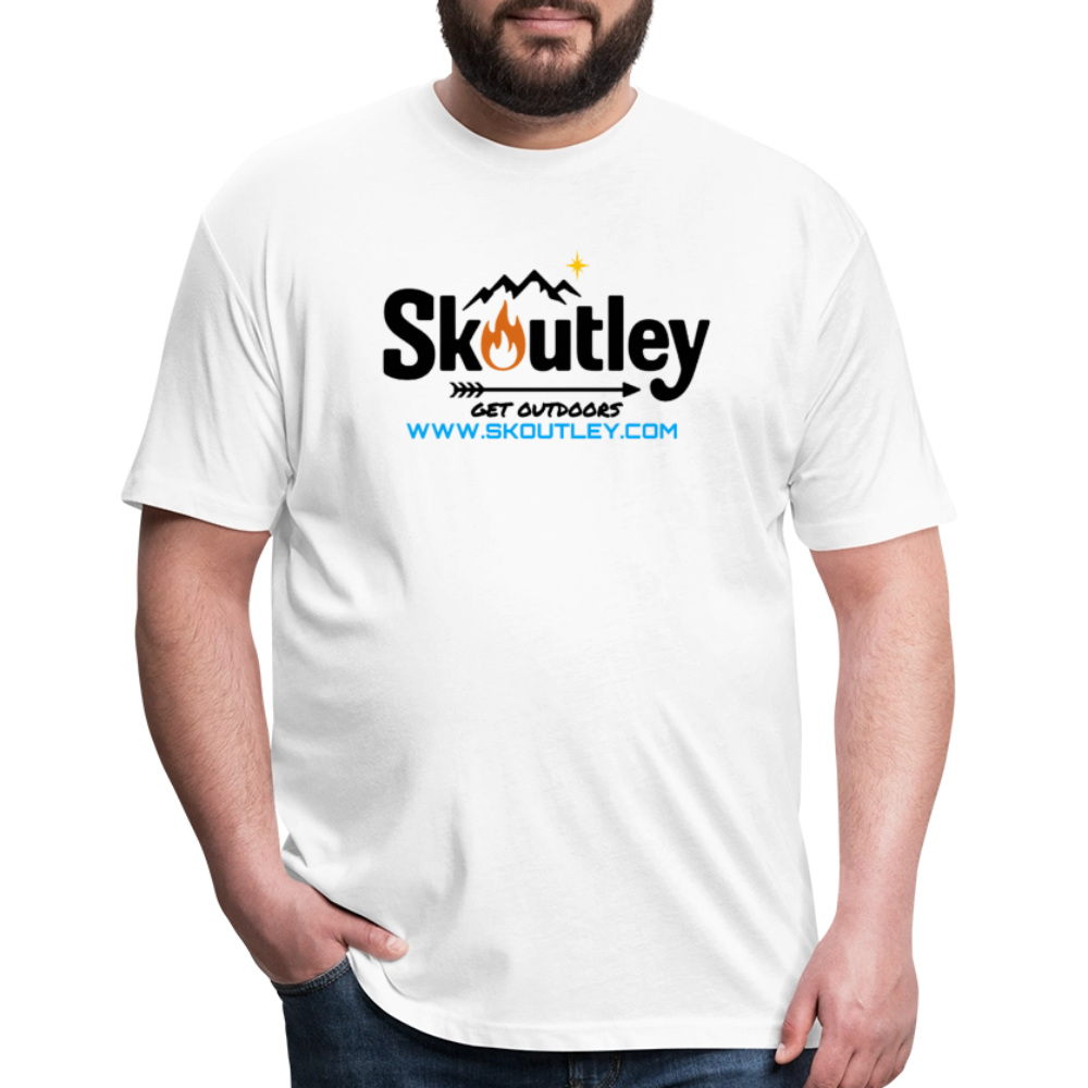 Fitted Cotton/Poly T-Shirt by Next Level - white
