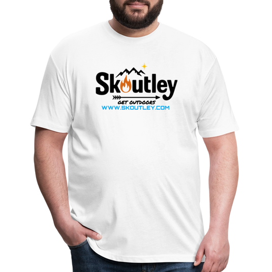 Fitted Cotton/Poly T-Shirt by Next Level - white