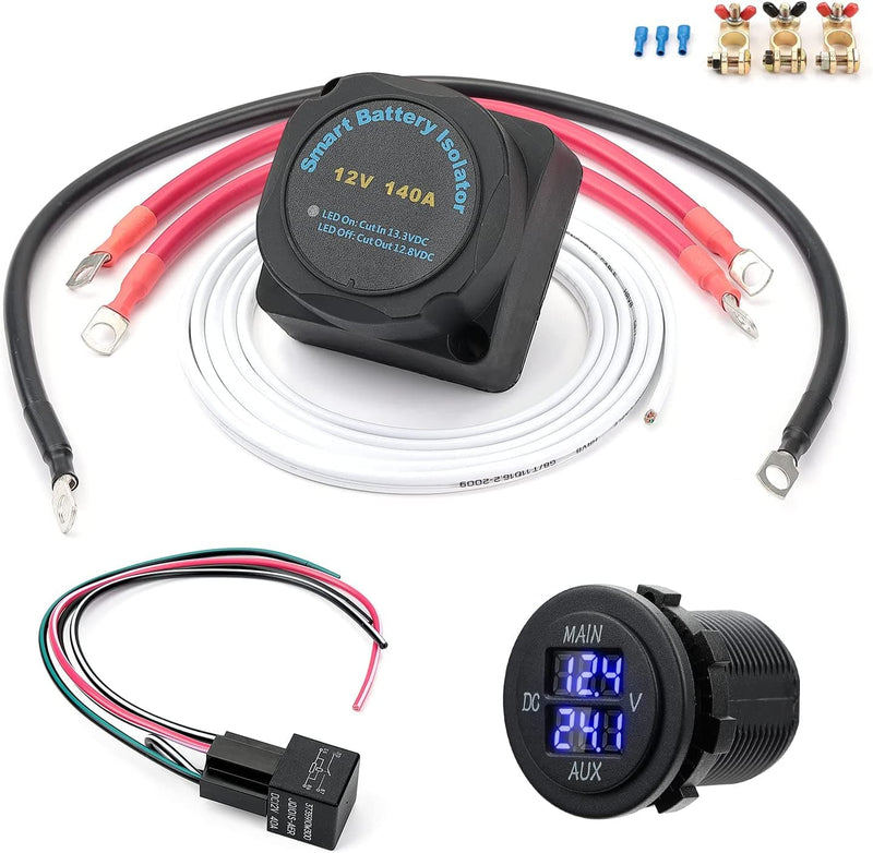 Load image into Gallery viewer, UTV ATV Dual Battery Isolator Kit 12V 140AMP
