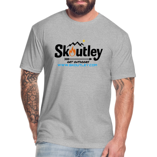 Fitted Cotton/Poly T-Shirt by Next Level - heather gray