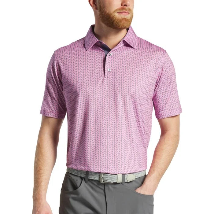 Load image into Gallery viewer, FootJoy Leaf Print Lisle Golf Polo
