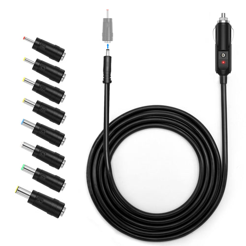 DC12V/24V Car Cigarette Lighter to DC 5.5x2.1mm Connector Adapter