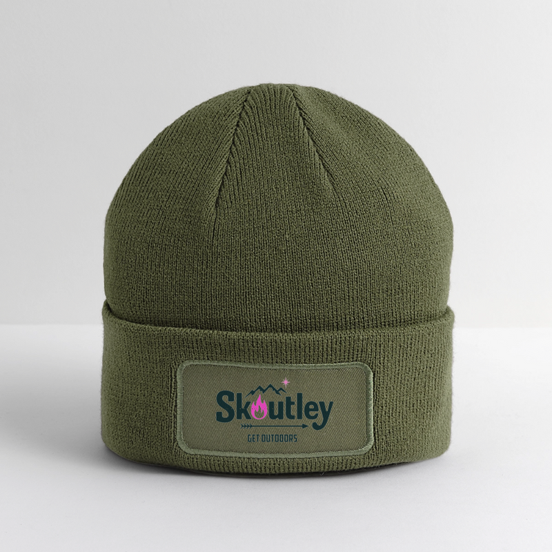Load image into Gallery viewer, Patch Beanie - olive
