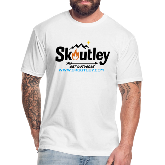 Fitted Cotton/Poly T-Shirt by Next Level - white