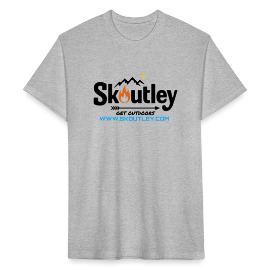 Fitted Cotton/Poly T-Shirt by Next Level - heather gray