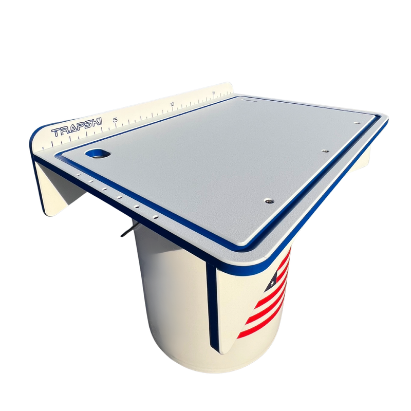 Load image into Gallery viewer, Premium Rod Mount 18" or 33" Raised Fillet Table – 3-in-1 Bait &amp; Fish Station | Fits Rod Holders, Buckets &amp; Flat Surfaces | Marine-Grade HDPE | Ruler, Juice Groove, Knife &amp; Tool Slots
