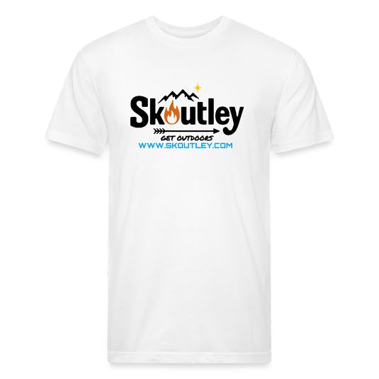 Fitted Cotton/Poly T-Shirt by Next Level - white