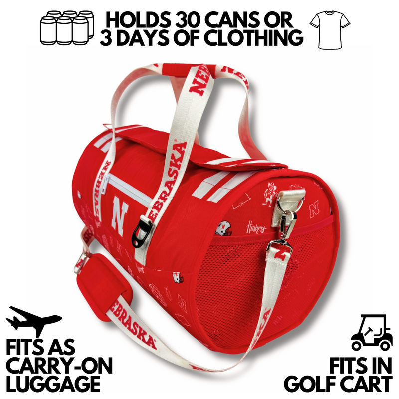 Load image into Gallery viewer, University of Nebraska Duffel Cooler
