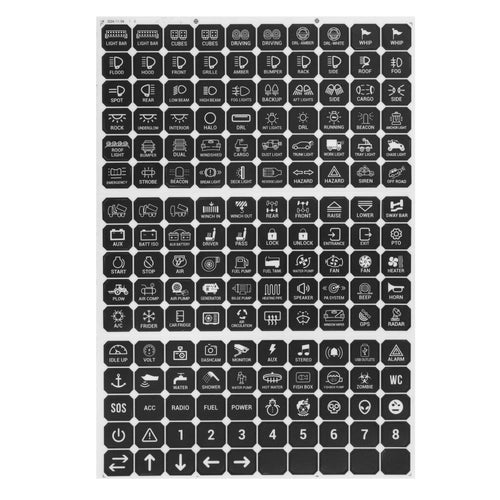 160 Universal Stickers for Switch Panel