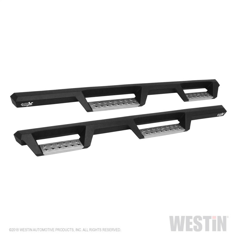 Load image into Gallery viewer, Westin/HDX 2018 Jeep Wrangler JL Unlimited Drop Nerf Step Bars - Textured Black
