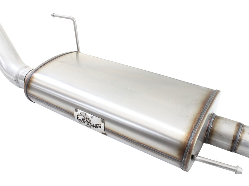 Load image into Gallery viewer, aFe MACHForce XP SS Exhaust 3in to 3.5in Cat-Back w/ Polished Tip 15 Ford F-150 EcoBoost V6 2.7/3.5L
