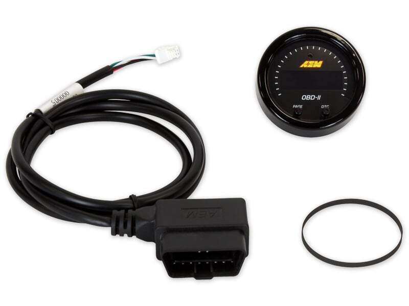 Load image into Gallery viewer, AEM Electronics X-Series OBDII Digital Datastream Gauge Black Bezel &amp; Black Face plate
