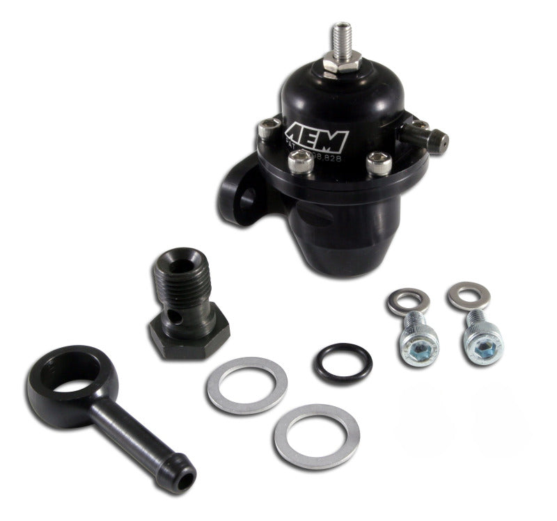 Load image into Gallery viewer, AEM Electronics Fuel Pressure Regulator Black Honda Acura
